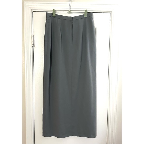 Adrianna Papell Occasions Gray Maxi Long Gray Skirt - Sz 10 - Picture 3 of 4